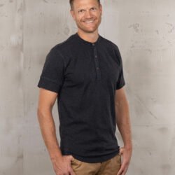 Henley Shirt Short Sleeve Pike Brothers — vintage shirt, front view