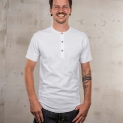 Henley Shirt Short Sleeve Pike Brothers — vintage shirt, front view