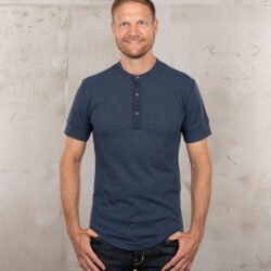 Henley Shirt Short Sleeve Pike Brothers — vintage shirt, front view