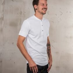 Henley Shirt Short Sleeve Pike Brothers — vintage shirt, back view