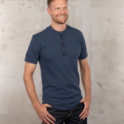 Henley Shirt Short Sleeve Pike Brothers — vintage shirt, back view
