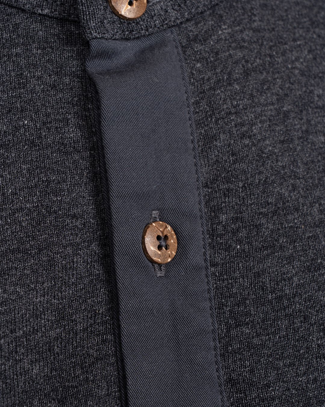 Henley Shirt Short Sleeve Pike Brothers — vintage shirt, fabric close-up