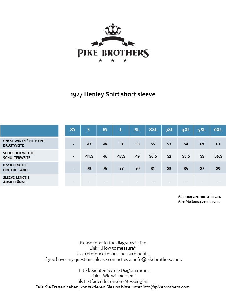 Henley Shirt Short Sleeve Pike Brothers — chemise vintage, détail des boutons