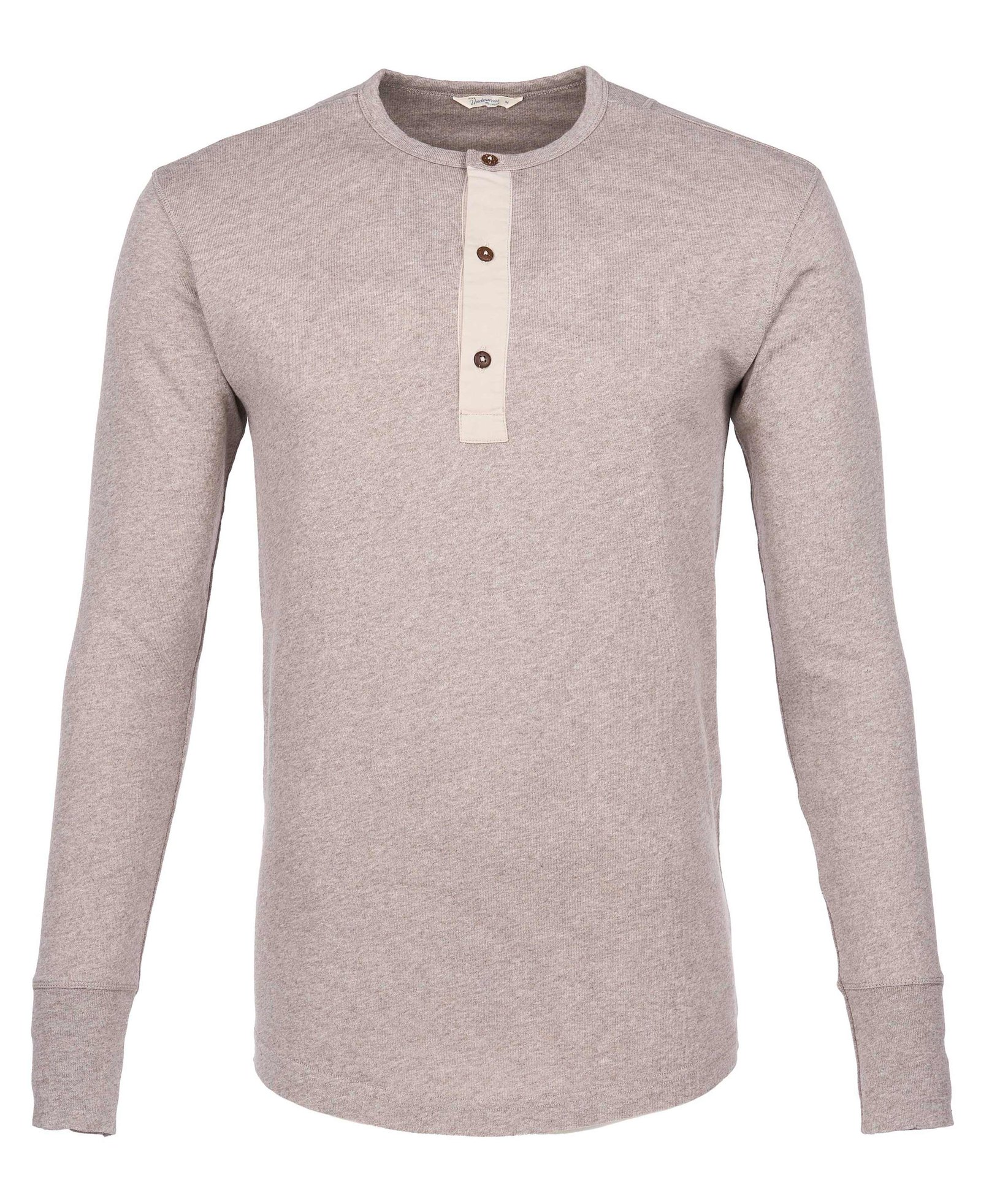 Henley Shirt Long Sleeve Pike Brothers — vintage shirt, front view