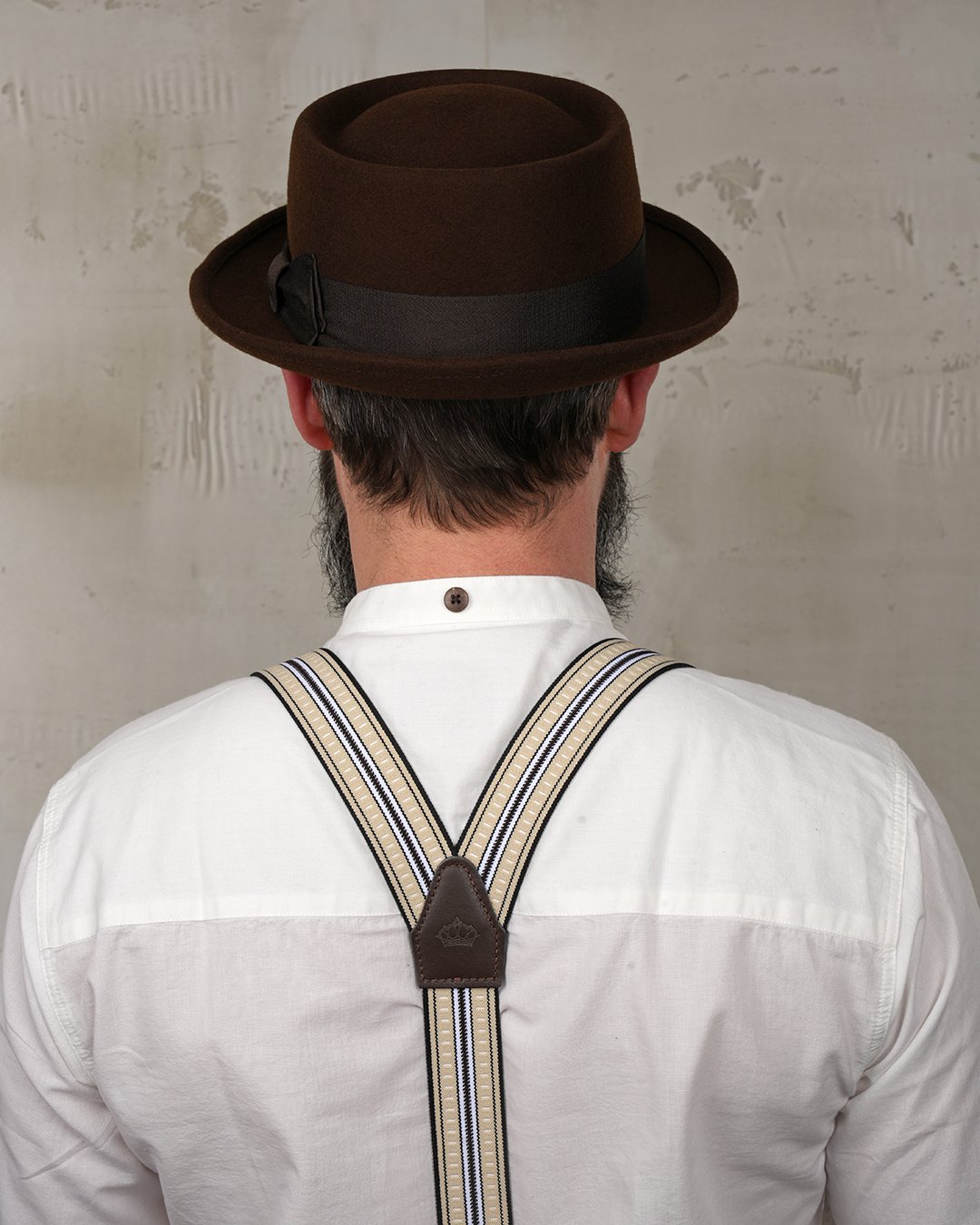 Hobbs Hat Toffee Pike Brothers — chapeau vintage, vue de côté
