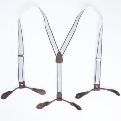 Hunting Braces Blue Pike Brothers — vintage braces, front view