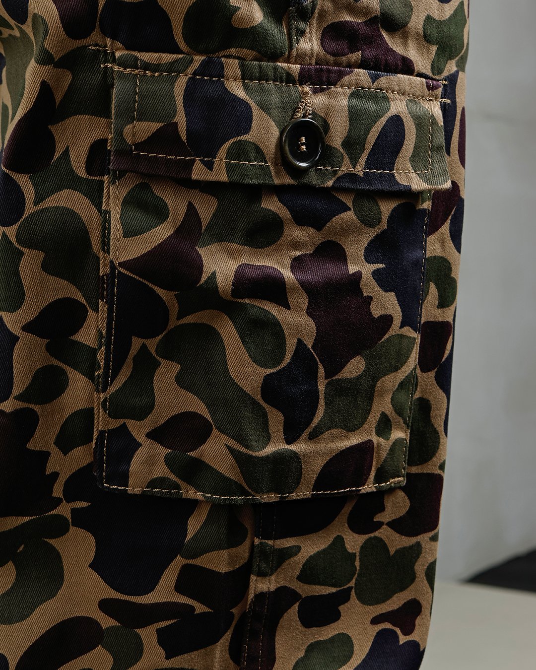 Jungle Pant Beo Gam Pike Brothers — pantalon vintage, détail de la matière