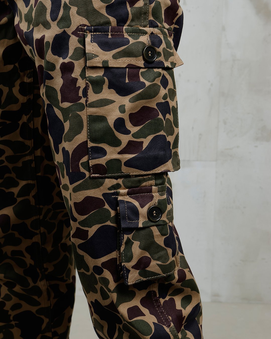 Jungle Pant Beo Gam Pike Brothers — pantalon vintage, détail des finitions