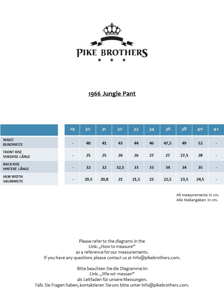 Jungle Pant Beo Gam Pike Brothers — pantalon vintage, détail des boutons