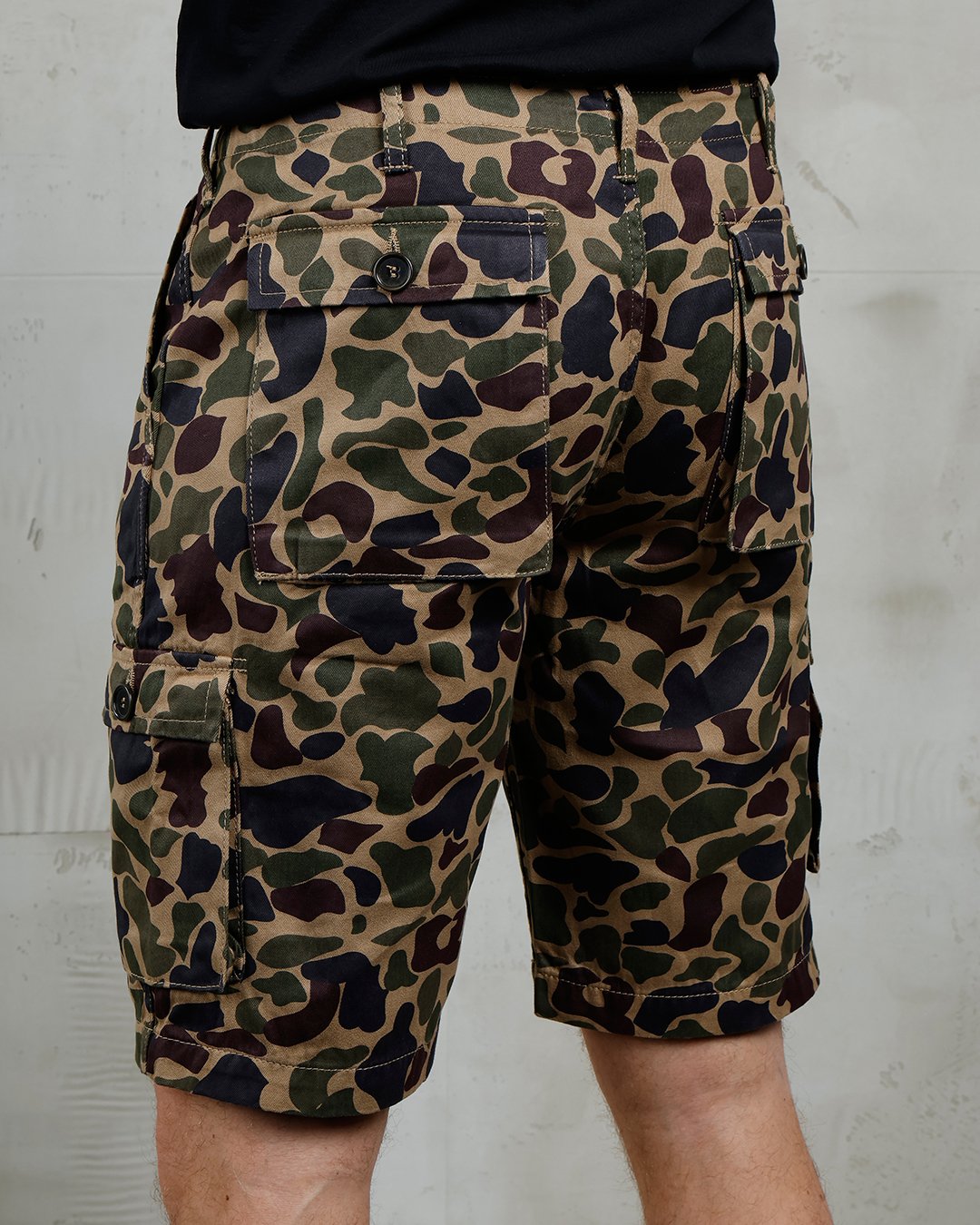 Jungle Short Beo Gam Pike Brothers — vintage shorts, fabric close-up