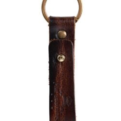 Key Hanger Brown Pike Brothers — accessoire vintage, vue de trois quarts