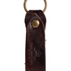 Key Hanger Brown Pike Brothers — accessoire vintage, vue de trois quarts