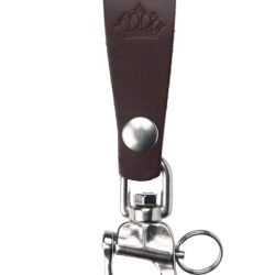 Key Hanger Dark Brown Pike Brothers — accessoire vintage, vue de face