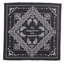 Logo Bandana Black Pike Brothers — accessoire vintage, vue de face