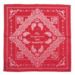 Logo Bandana Red Pike Brothers — accessoire vintage, vue de face