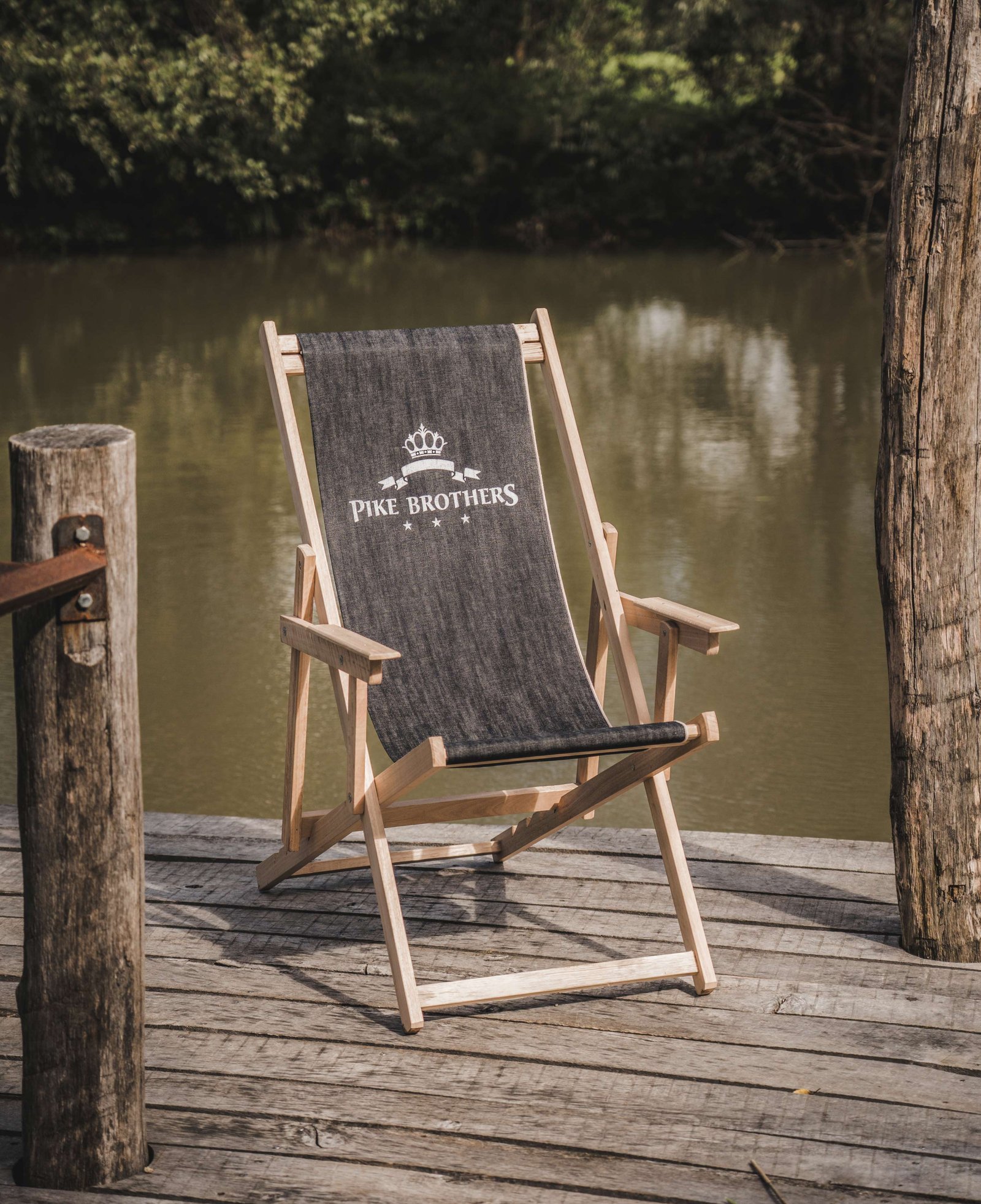 Logo Deck Chair Pike Brothers — veste vintage, vue de côté