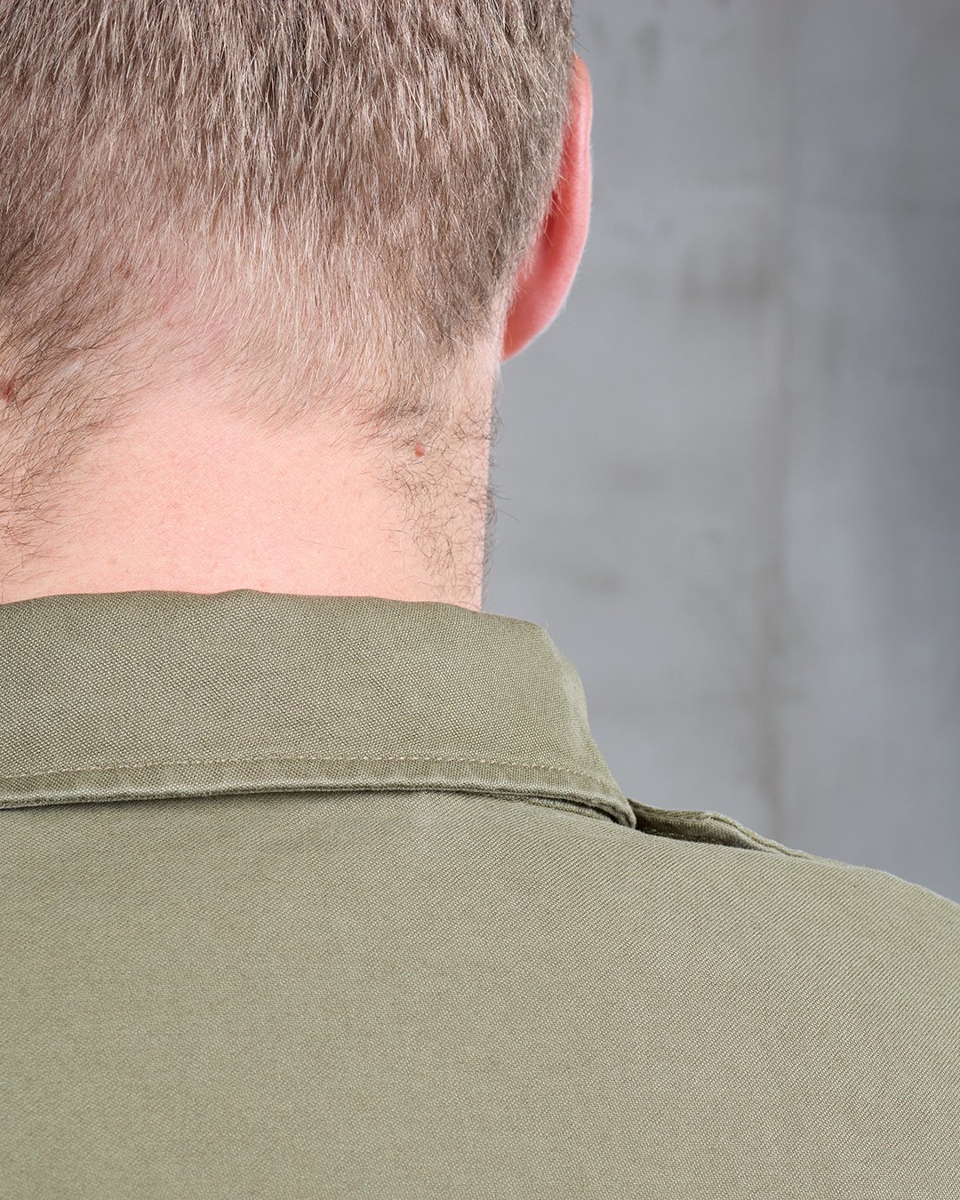 M1951 Field Jacket Olive Pike Brothers — vintage jacket, fabric close-up
