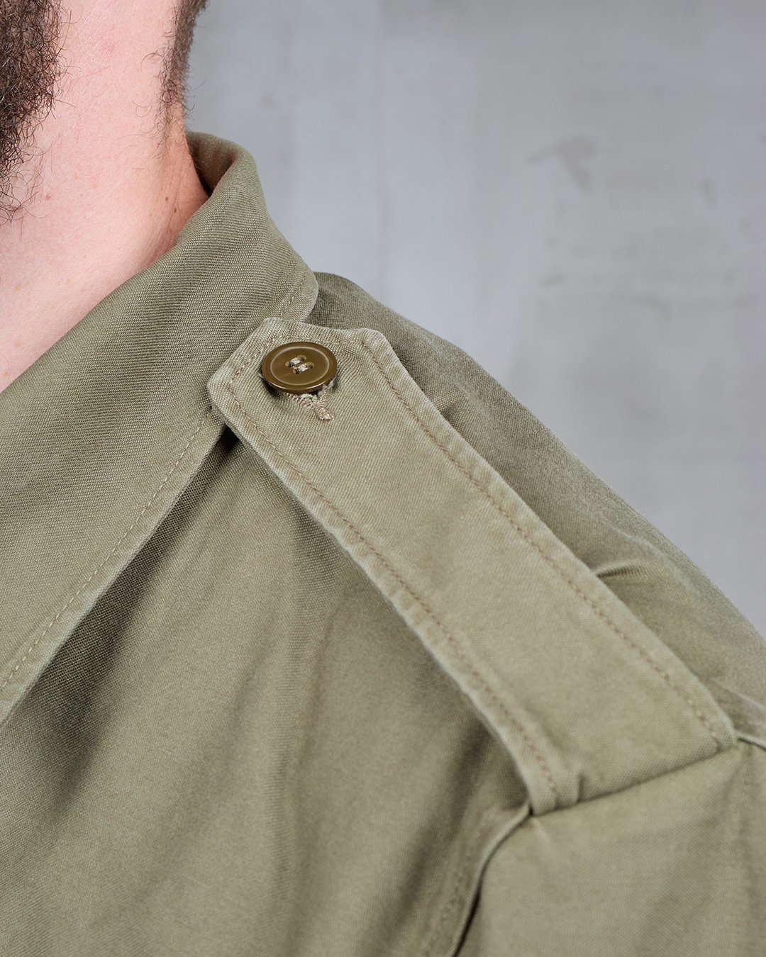 M1951 Field Jacket Olive Pike Brothers — vintage jacket, stitching detail