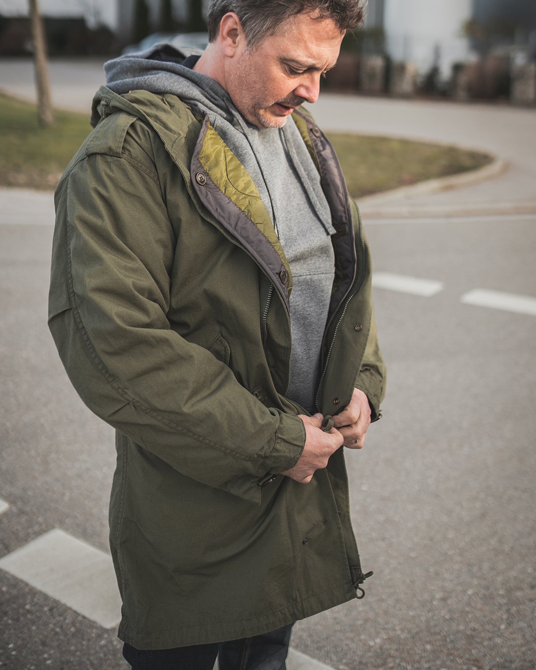 M1951 Field Parka Olive Pike Brothers — veste vintage, vue de face