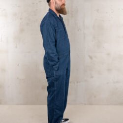 Mechanic Denim Coverall Indigo Pike Brothers — pantalon vintage, vue de dos