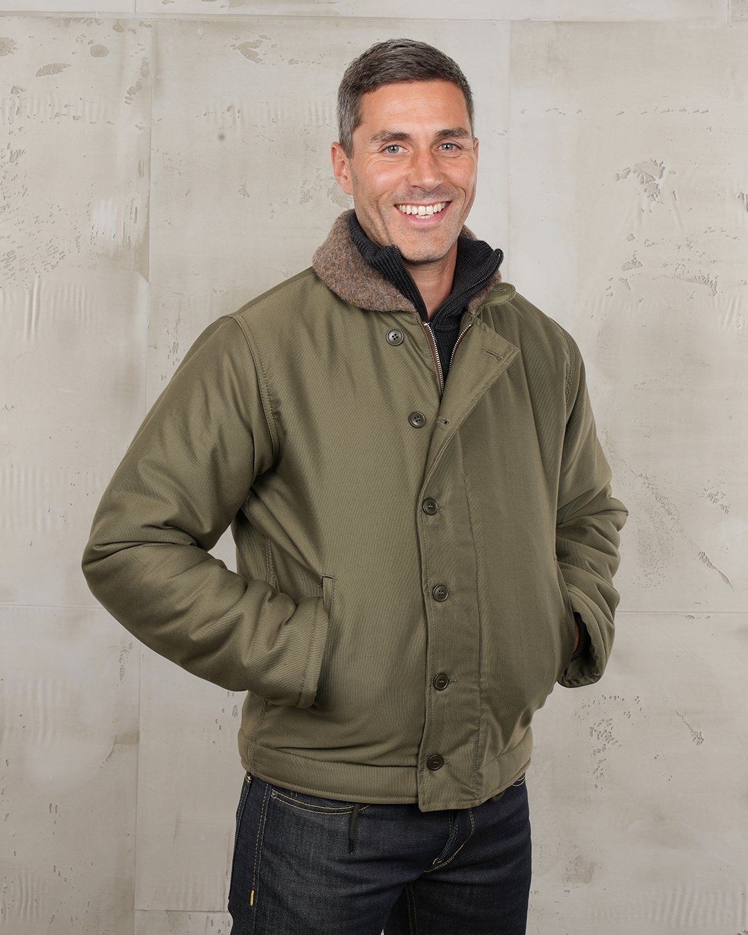 N1 Deck Jacket Bangor Pike Brothers — veste vintage, vue de face