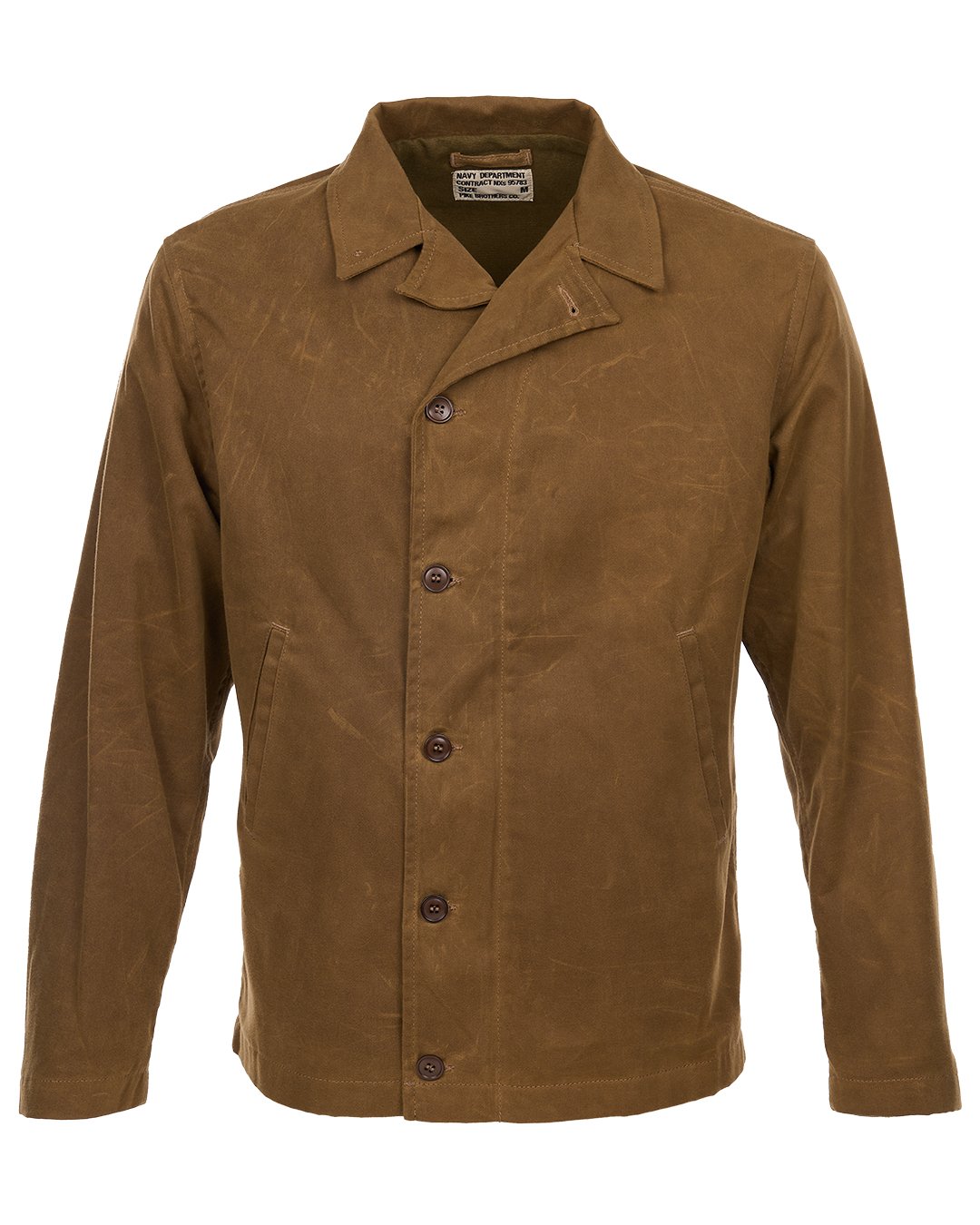 N4 Deck Jacket Waxed Pike Brothers — vintage jacket, back view