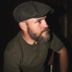 Newsboy Cap Dewar Green Pike Brothers — casquette vintage, vue de face