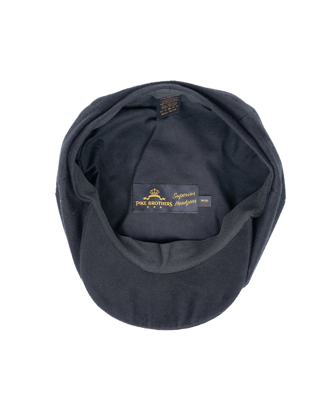 Newsboy Cap Moleskin Sulphur Pike Brothers — casquette vintage, détail de la matière