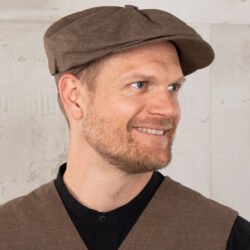 Newsboy Cap Raymond Brown Pike Brothers — casquette vintage, vue de face