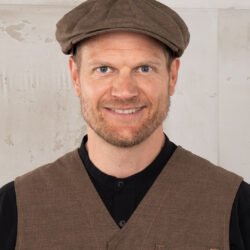 Newsboy Cap Raymond Brown Pike Brothers — casquette vintage, vue de dos