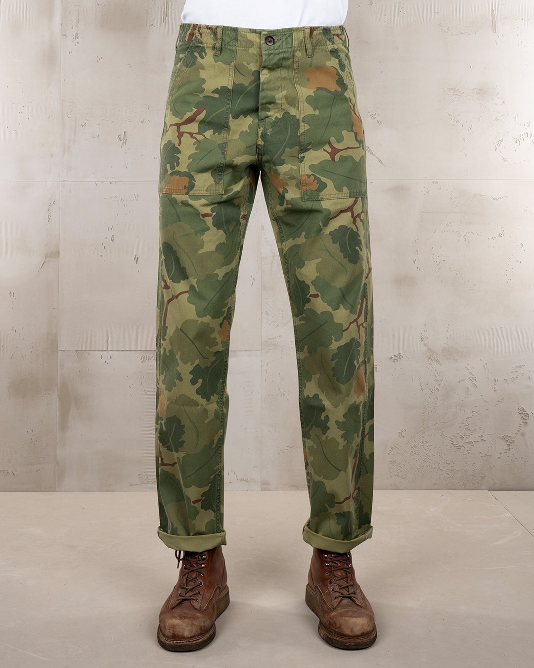 Og-107 Pant Mitchell Green Pike Brothers — vintage pants, front view