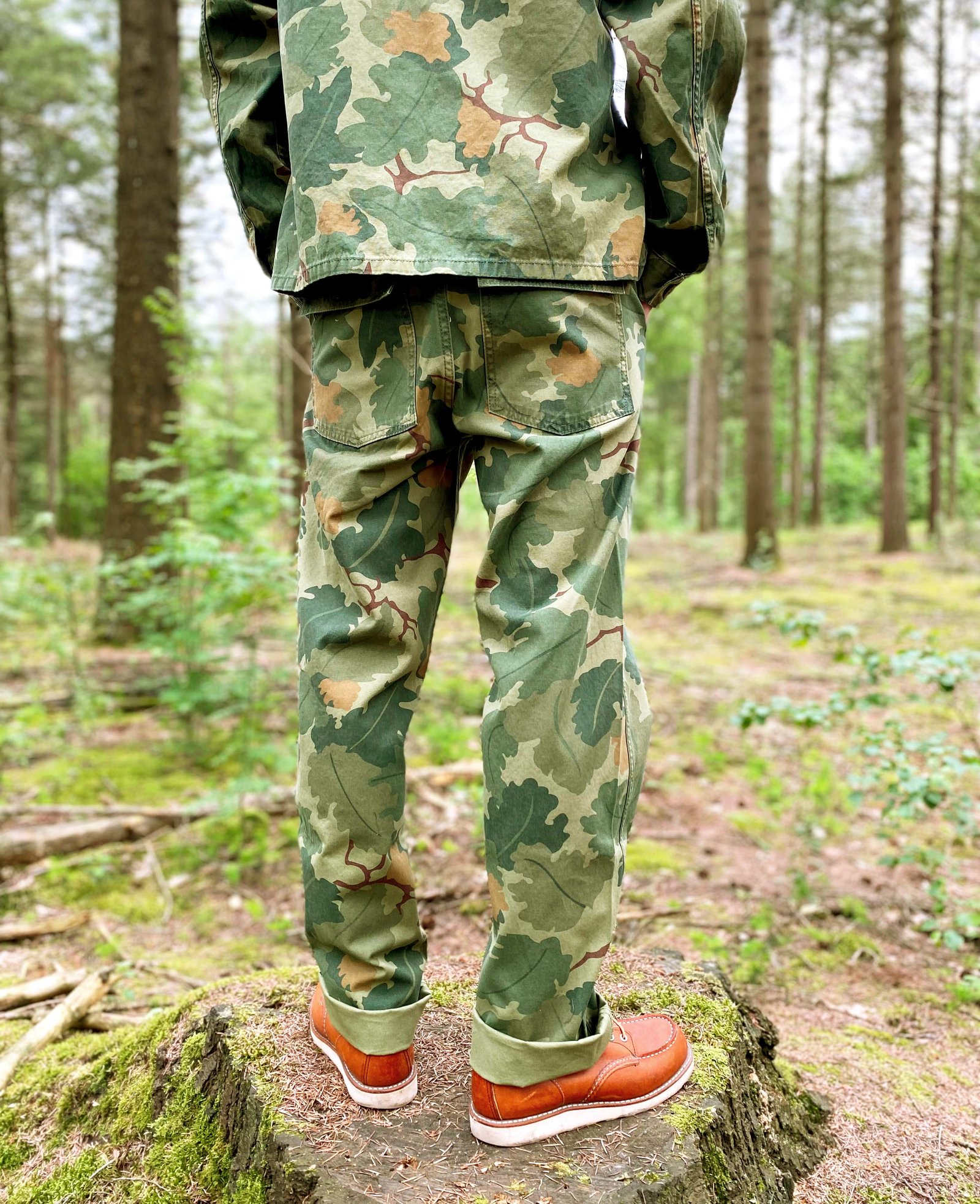 Og-107 Pant Mitchell Green Pike Brothers — vintage pants, full view