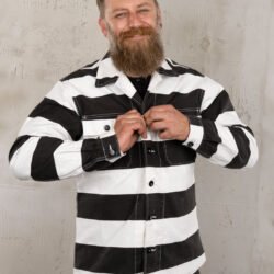 Og-107 Shirt Alcatraz White Pike Brothers — vintage shirt, front view