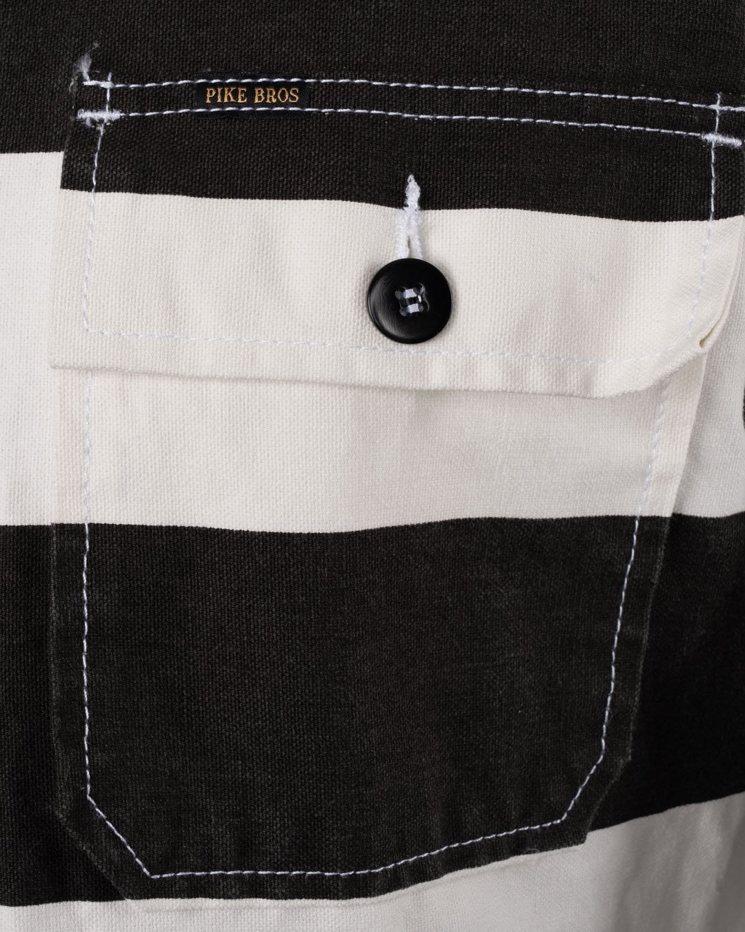 Og-107 Shirt Alcatraz White Pike Brothers — vintage shirt, side view
