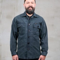 Og-107 Shirt Grease Black Pike Brothers — vintage shirt, front view