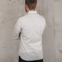 Oxford Shirt Kingston White Pike Brothers — vintage shirt, back view