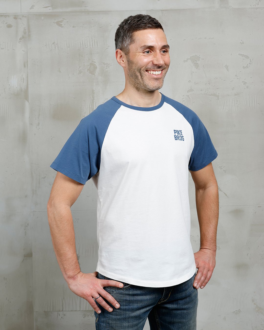 Pitcher Shirt Peralta White Pike Brothers — vintage shirt, front view