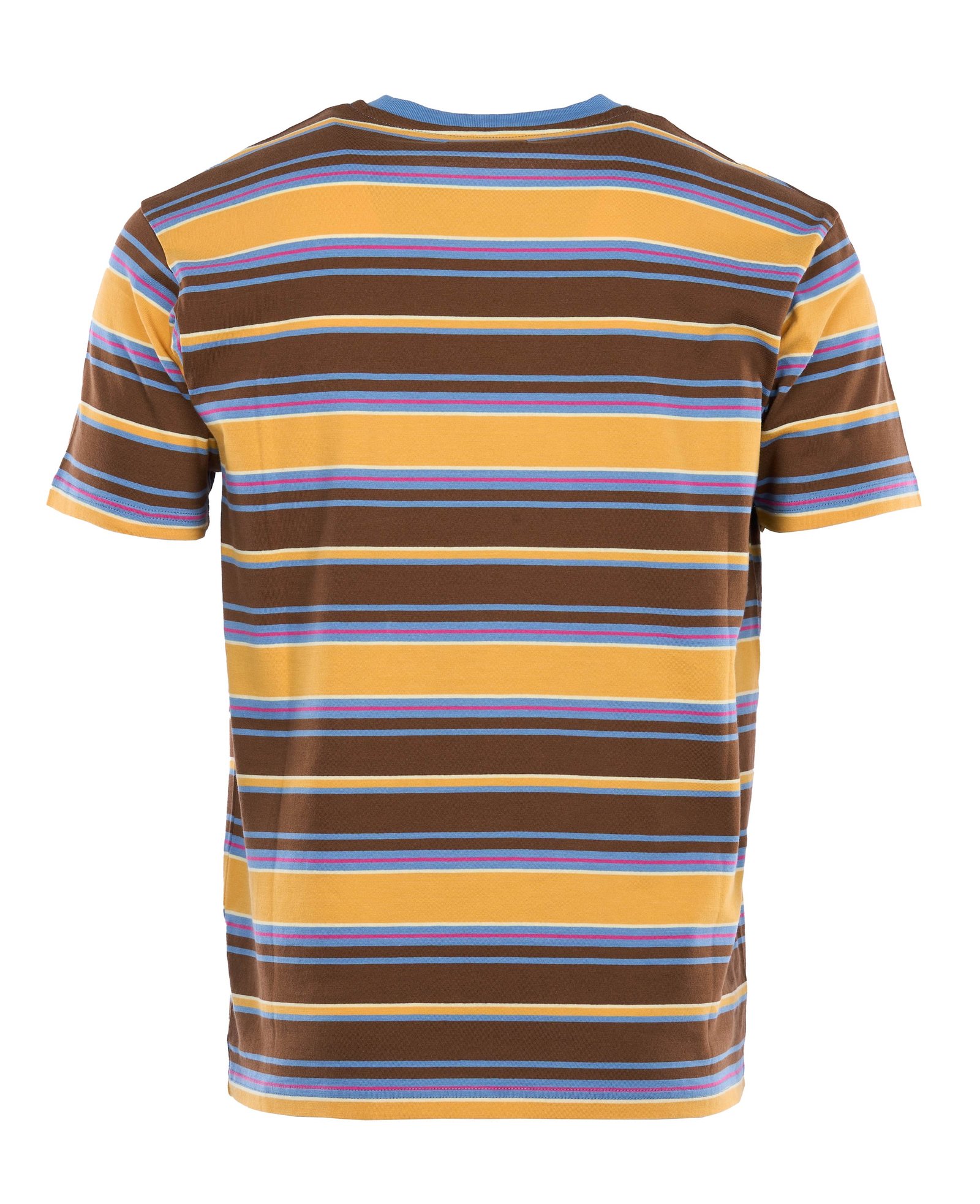 Pocket Tee Malibu Yellow Pike Brothers — vintage t-shirt, fabric close-up