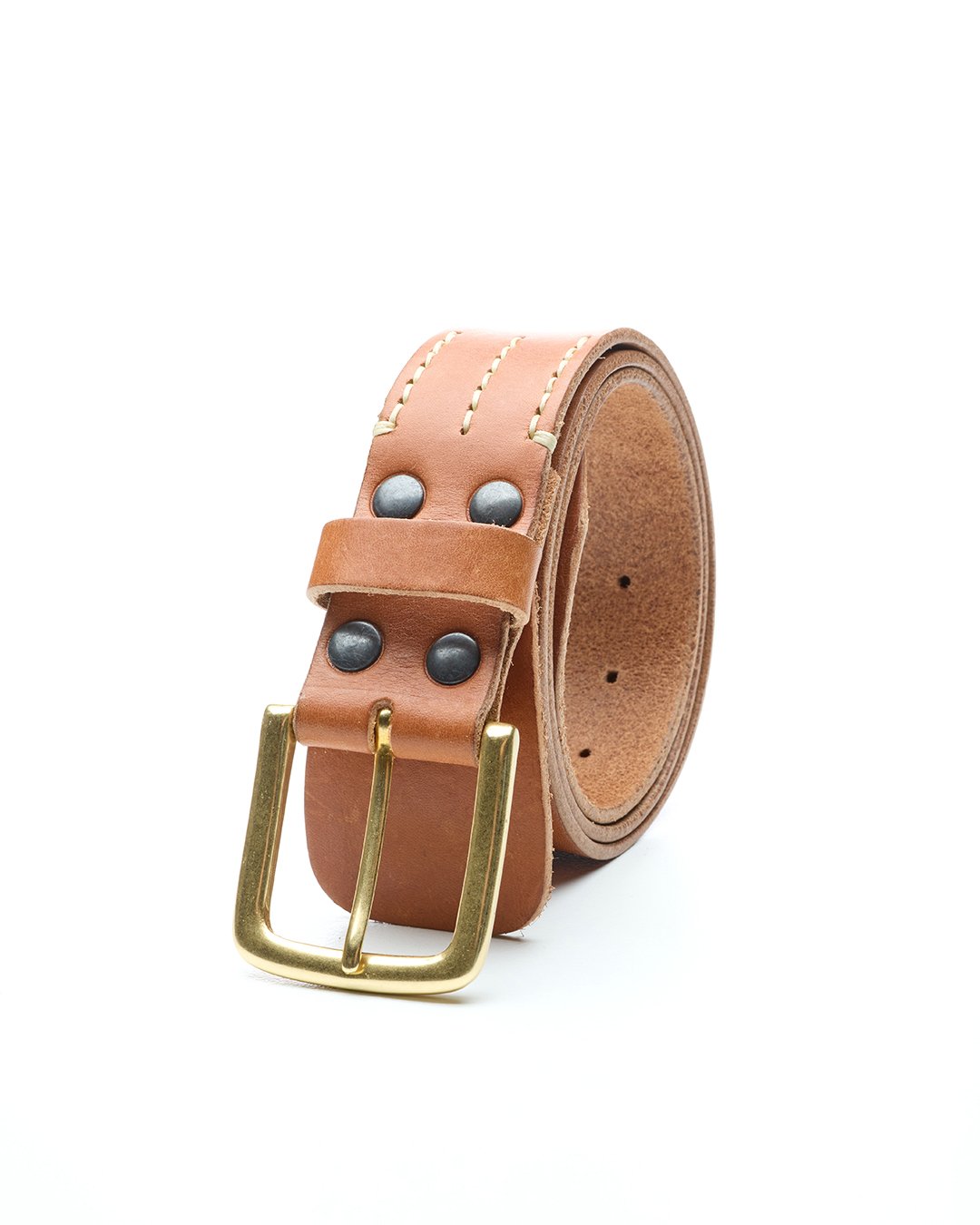 Ranger Belt Natural Pike Brothers — vintage belt, front view
