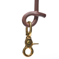 Rider Lanyard Brown Pike Brothers — accessoire vintage, vue de trois quarts Rider Lanyard Brown Pike Brothers — accessoire vintage, vue de trois quarts