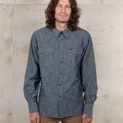Rider Shirt Huaba Blue Pike Brothers — vintage shirt, front view