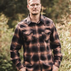 Rider Shirt Nashville Brown Pike Brothers — vintage shirt, front view