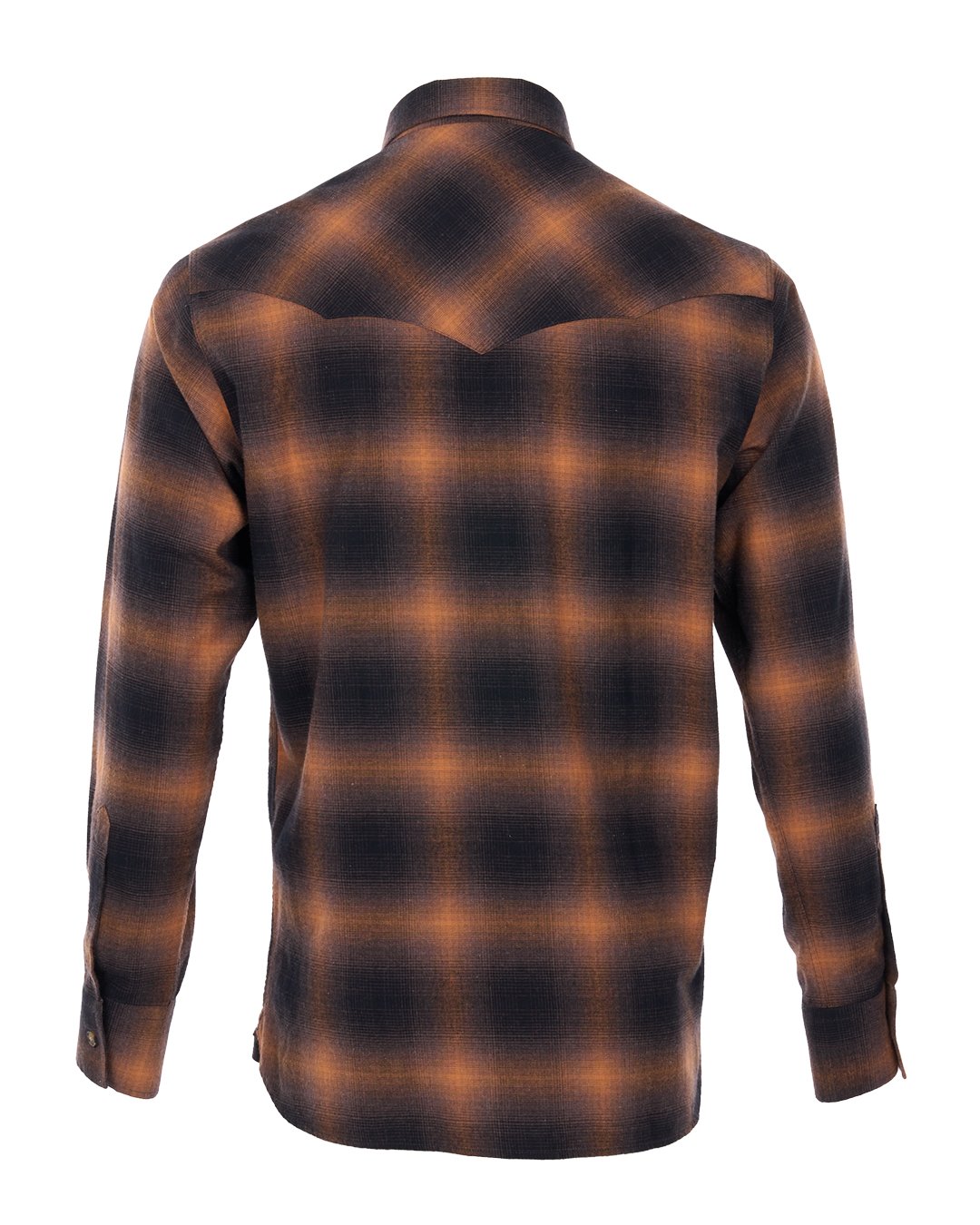 Rider Shirt Nashville Brown Pike Brothers — chemise vintage, détail de la matière