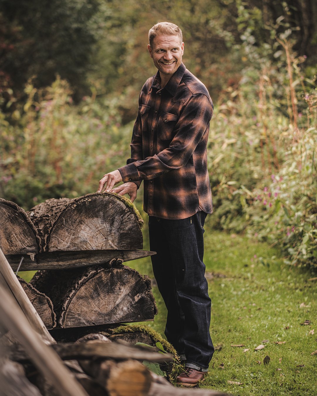 Rider Shirt Nashville Brown Pike Brothers — chemise vintage, vue de côté
