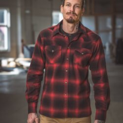Rider Shirt Nashville Red Pike Brothers — vintage shirt, front view