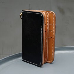 Rider Wallet Seal Black Pike Brothers — portefeuille vintage, vue de face