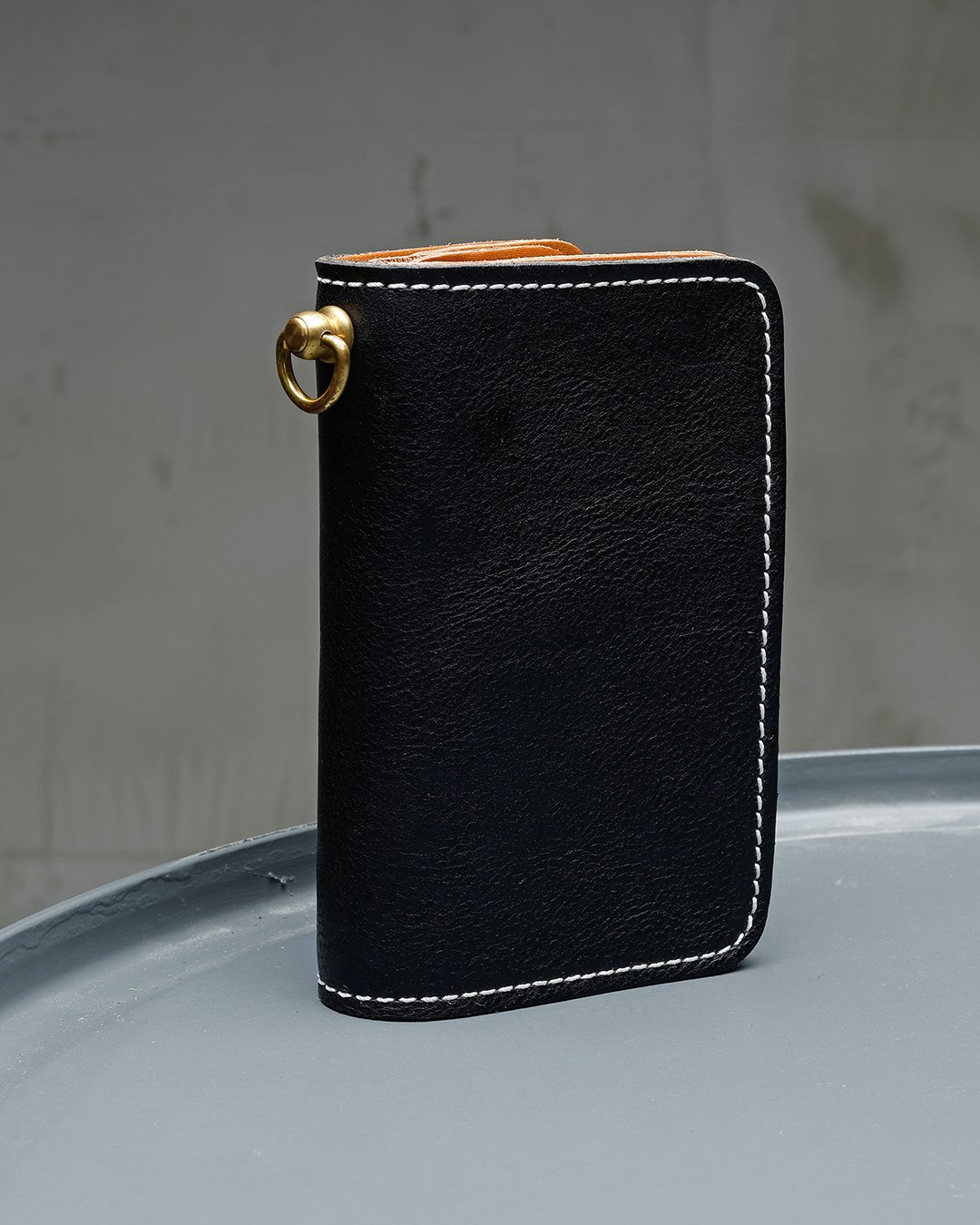 Rider Wallet Seal Black Pike Brothers — vintage wallet, side view