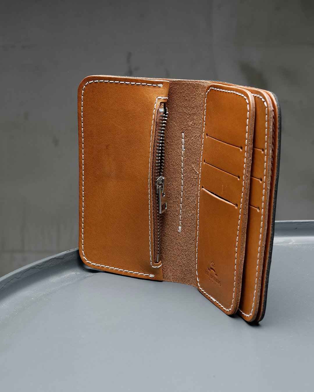 Rider Wallet Seal Black Pike Brothers — vintage wallet, top view