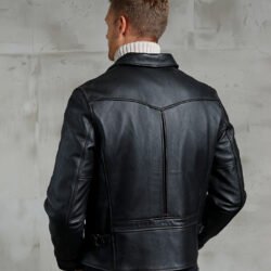 Roadster Jacket Glendale Black Pike Brothers — veste vintage, vue de dos Roadster Jacket Glendale Black Pike Brothers — veste vintage, vue de dos