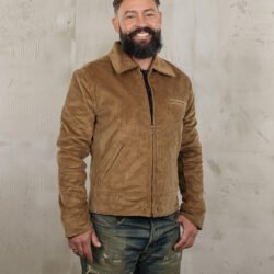 Roadster Jacket Light Brass Pike Brothers — veste vintage, vue de face